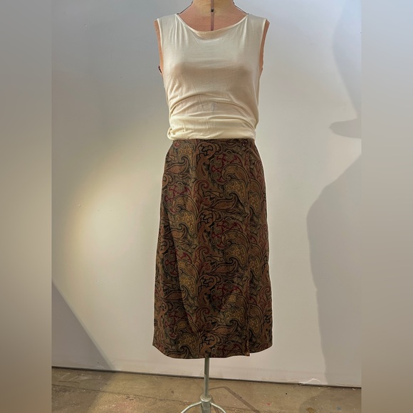 Talbots Dresses & Skirts - Vintage Talbots Paisley Midi Wrap Skirt - women’s size 2